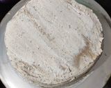 A picture of step 6 of Santa chocolate cake.