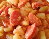 Paprikás krumpli lecsókolbásszal recept fázis 3 fotója