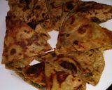 A picture of step 3 of Chapati sandwich.