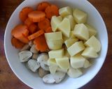 Hình bước làm 1 của món Rau củ kho