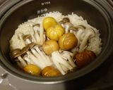 秋栗鮮菇炊飯的食譜步驟2照片