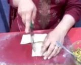 A picture of step 3 of Aloo Samosa in Chatai Shape.