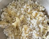 A picture of step 1 of Sago Tikki.