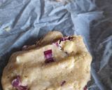 Foto del paso 4 de la receta: Galletas de ruibarbo y chocolate blanco