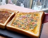 A picture of step 12 of Pocket pizza toast.