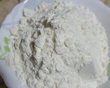 A picture of step 1 of Besan ki roti.