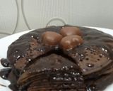 عکس مرحله 4 از دستور پنکیک شکلاتی بهمراه سس شکلاتی