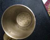 A picture of step 3 of Besan sev (Gram flour sev).