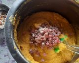 A picture of step 6 of Alphonso mango sooji dry fruits cake.