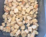 Une image de l'étape 3 de Croûtons pour les salades ou pour les soupes cuisson air fryer.