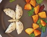 A picture of step 3 of Leftover Idli fry for kids.