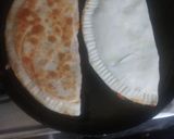 A picture of step 4 of Indian style cheese paneer veg pizza paratha.