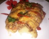 Foto del paso 14 de la receta: Pastel de Papa, Zanahoria y Carne con salsa de mozzarella y cebolla