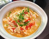 A picture of step 4 of Vegetarian Bún Riêu.