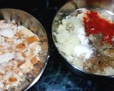 A picture of step 2 of Ragda Pattice.