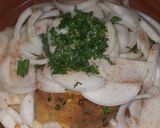 Foto del paso 4 de la receta: Tajín de carne de ternera con gombos y salsa de tomate - Mlokhiya
