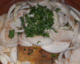 Foto del paso 4 de la receta: Tajín de carne de ternera con gombos y salsa de tomate - Mlokhiya