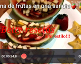 Foto del paso 1 de la receta: Gelatina con frutas encapsuladas en una sandía