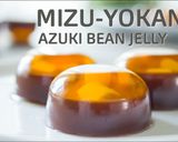 A picture of step 1 of Caramel ''MIZU-YOKAN''(Smooth and Sweet azuki Bean Jelly / Red Bean Jelly).
