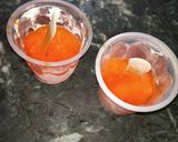 A picture of step 4 of Orange popsicle sticks.