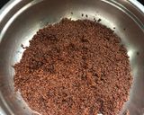 A picture of step 1 of Haalim laddoos (Garden cress seed laddoos).