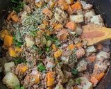 Foto do passo 4 de Carne moída de soja com legumes
