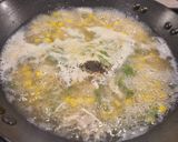 A picture of step 2 of Sweet Corn Chicken and Egg Drop Soup.