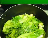 Hình bước làm 3 của món Búp cải bẹ chấm mắm trứng🥬🥚 (Cải Đông Dư)
