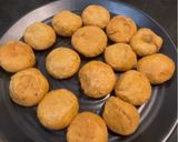 A picture of step 21 of Dal Bafla Baati Churma.