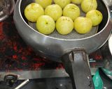 A picture of step 1 of Amla Jam (Gooseberry).