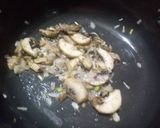 A picture of step 2 of Creamy mushroom soup.
