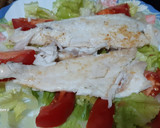 Foto del paso 4 de la receta: Ensalada templada de dorada con salsa de yogur