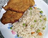 صورة لخطوة 3 من وصفة رز بالبسلة والجزر وبانيه
