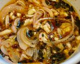 A picture of step 1 of Korean-spiced Ray with Kiwiberry Salad.