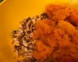 Foto del paso 1 de la receta: Canastita sin masa de calabaza, pollo y muzzarella, apto celíacos. Ideal para la vianda!