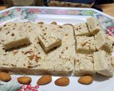A picture of step 9 of Almond Cashew Burfi.