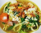 Foto langkah ke 5 dari resep Mie Kangkung Kuah.