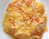 รูปขั้นตอนการทำที่ 2 ของ ข้าวหน้าไข่เจียวเนื้อปูเทียม (天津丼)