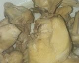 A picture of step 3 of Chicken yakhni pulao.