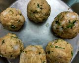 A picture of step 1 of Sindhi koki.