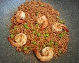 รูปขั้นตอนการทำที่ 4 ของ ข้าวผัดน้ำพริกมันกุ้ง