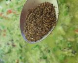 A picture of step 4 of Matar ka dhokla.