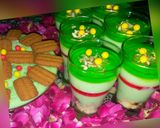 A picture of step 1 of Green custard glasses.