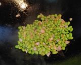 雪菜豆干炒毛豆的食譜步驟6照片