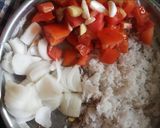 A picture of step 1 of Corn curry with rice.