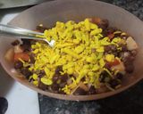 A picture of step 3 of Kale chane ki chat.