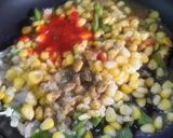A picture of step 1 of Chatpata masala sweet corn.