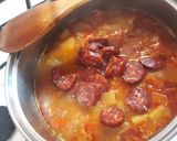 Paprikáskrumpli tarhonyával recept fázis 4 fotója