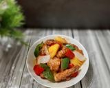 A picture of step 8 of Sweet and Sour Pork (Gu Lao Rou).