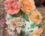 Hình bước làm 13 của món Dùng Cream Cheese trang trí bánh (cheese cake decoration)